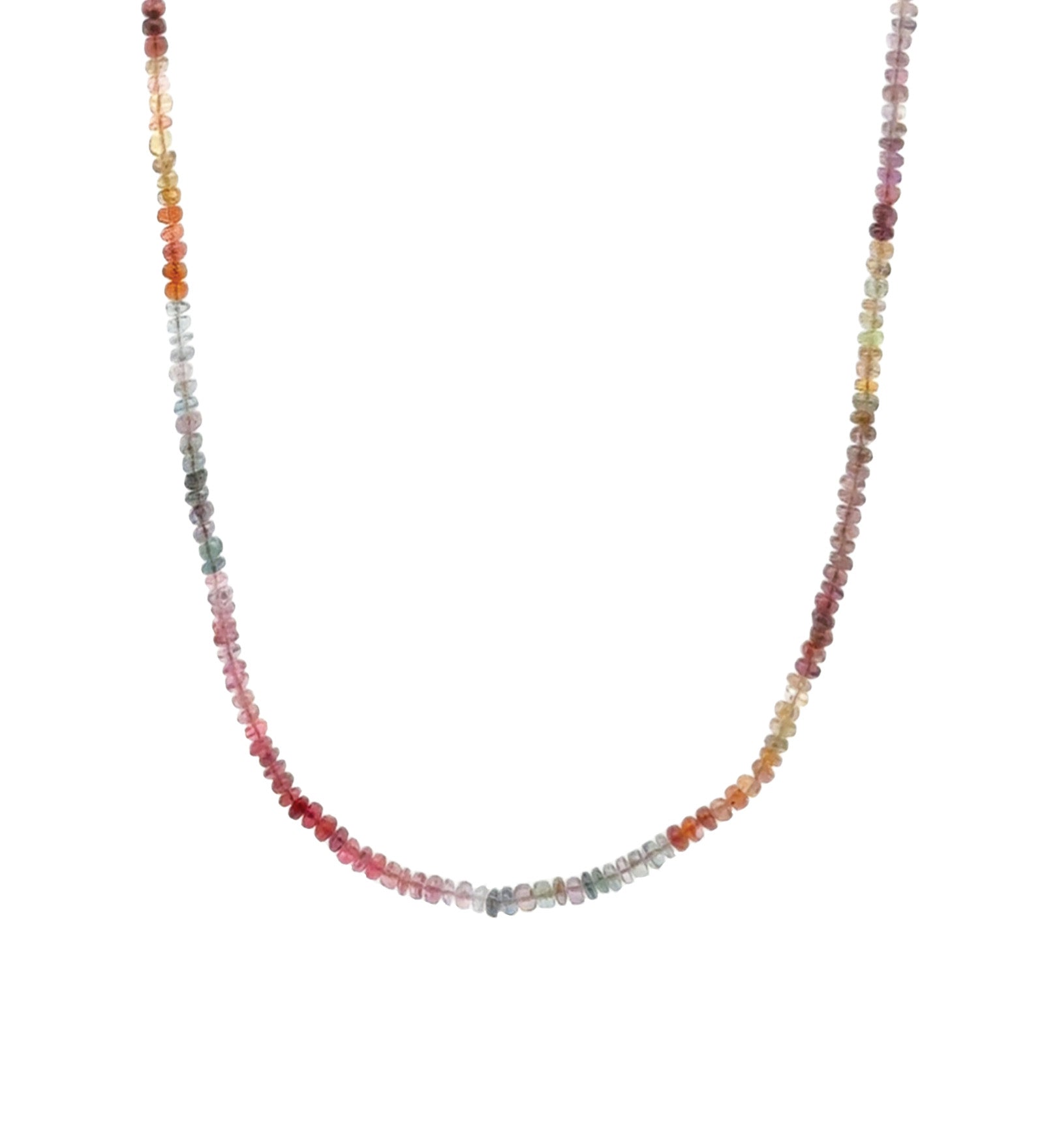 Mix Stone Necklace |3mm 14k Gold Filled, Multi Spinel