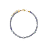 Gem Jar-Blue Mix Stone Bracelet | 3-6mm-Bracelets-14k Gold Filled, Iolite, Mystic Blue Topaz-Blue Ruby Jewellery-Vancouver Canada