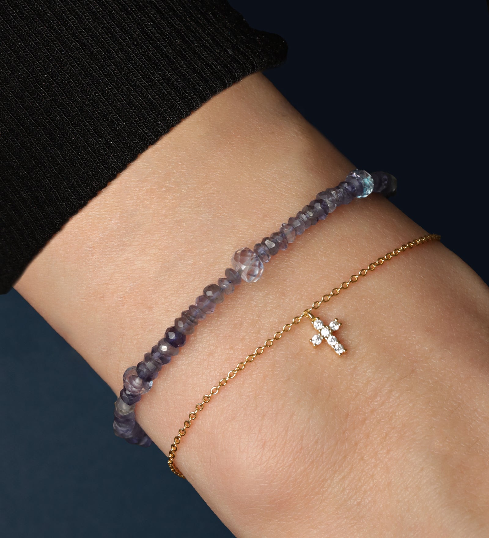 Gem Jar-Purple Mix Stone Bracelet | 3-6mm-Bracelets-Blue Ruby Jewellery-Vancouver Canada