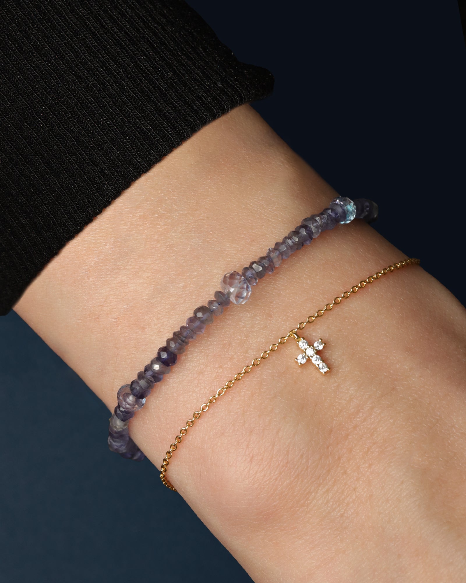 Gem Jar-Purple Mix Stone Bracelet | 3-6mm-Bracelets-Blue Ruby Jewellery-Vancouver Canada