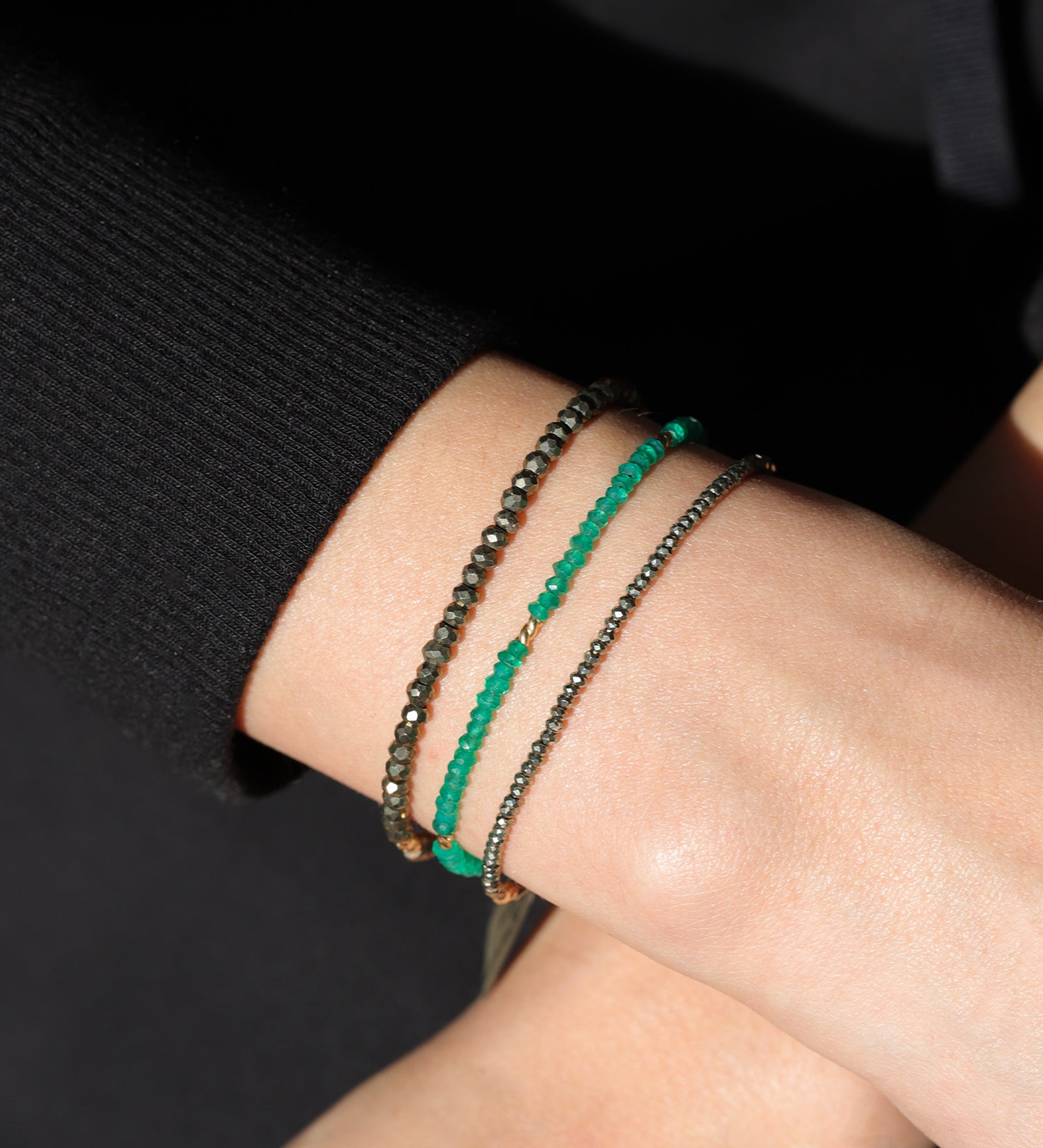 Gem Jar-Stone Twist Bead Bracelet | 2.5mm-Bracelets-Blue Ruby Jewellery-Vancouver Canada