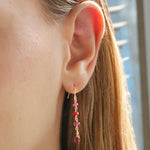 Gem Jar-Four Mixed Stone Drop Hooks-Earrings-Blue Ruby Jewellery-Vancouver Canada