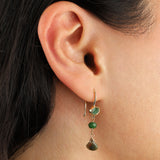 Stoned By Gem Jar-Mixed Stone Drop Bezel Hooks-Earrings-Blue Ruby Jewellery-Vancouver Canada