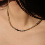 Gem Jar-Moss Aquamarine Necklace | 4mm-Necklaces-Blue Ruby Jewellery-Vancouver Canada