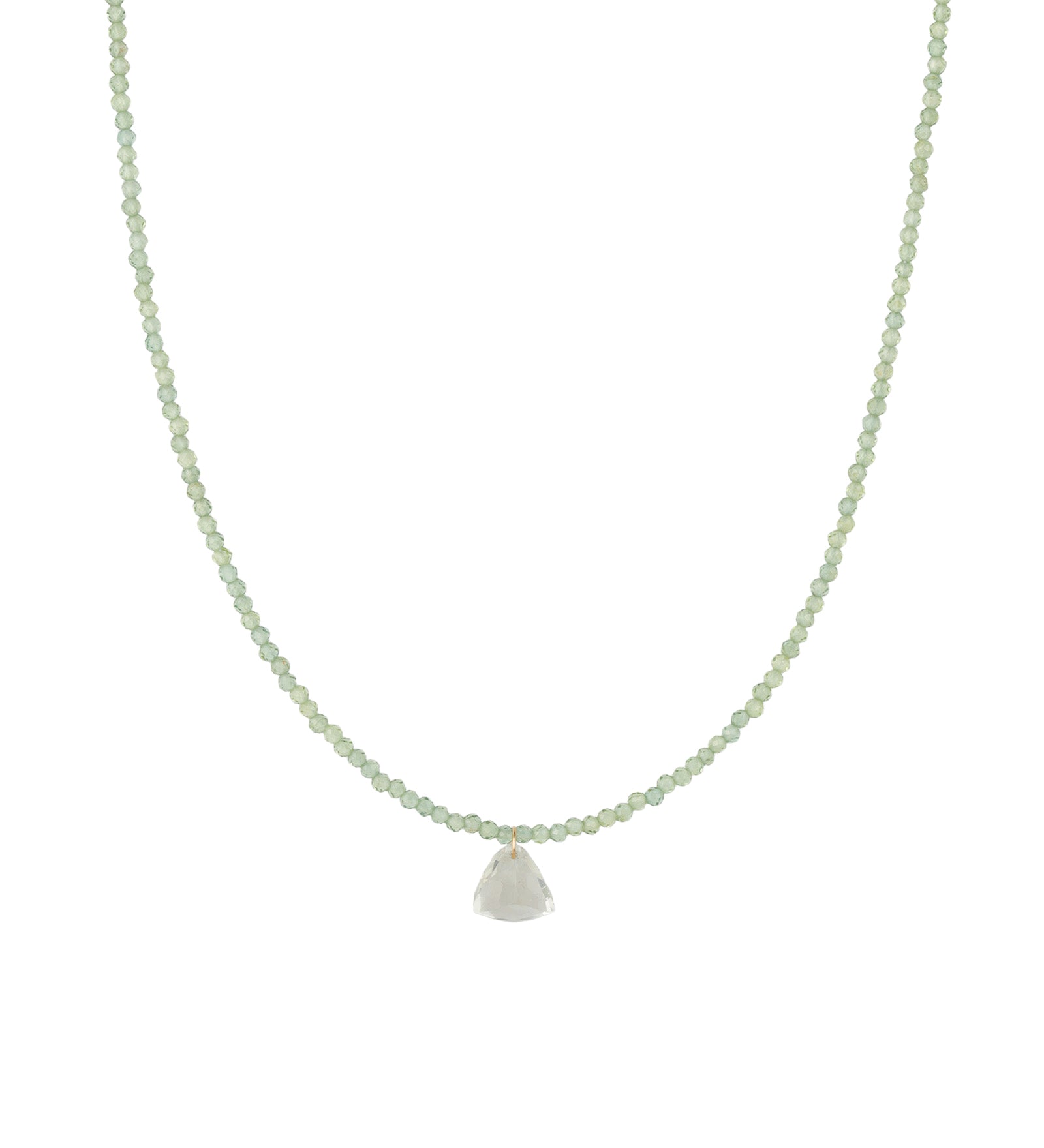 Gem Jar-Green Apatite & Prasiolite Drop Necklace | 2mm-Necklaces-14k Gold Filled, Green Apatite, Prasiolite-Blue Ruby Jewellery-Vancouver Canada