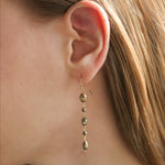 Gem Jar-Oval Pyrite Mixed Drop Hooks-Earrings-Blue Ruby Jewellery-Vancouver Canada