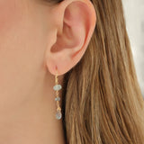 Gem Jar-Teardrop Mixed Stone Hooks-Earrings-Blue Ruby Jewellery-Vancouver Canada