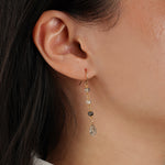 Stoned By Gem Jar-Rutilated Quartz Wire Wrapped Drop Hooks-Earrings-Blue Ruby Jewellery-Vancouver Canada