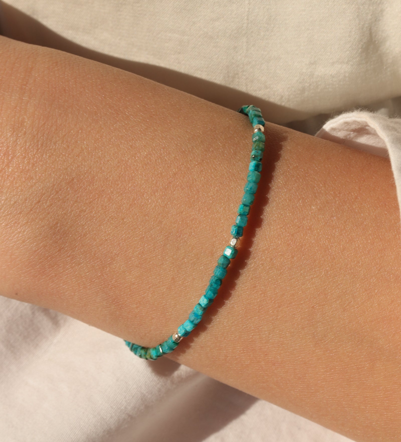 Gem Jar-Cube Stone Nugget Bracelet-Bracelets-Blue Ruby Jewellery-Vancouver Canada
