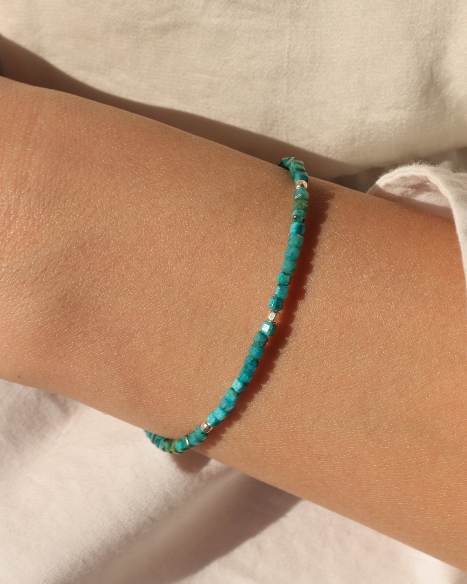 Gem Jar-Cube Stone Nugget Bracelet-Bracelets-Blue Ruby Jewellery-Vancouver Canada