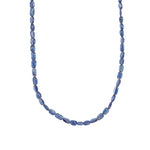 Blue Kyanite Beaded Necklace 14k Gold Filled, Blue Kyanite