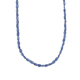 Blue Kyanite Beaded Necklace 14k Gold Filled, Blue Kyanite