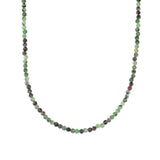 Ruby Zoisite Stone Necklace | 3.5mm 14k Gold Filled, Ruby Zoisite