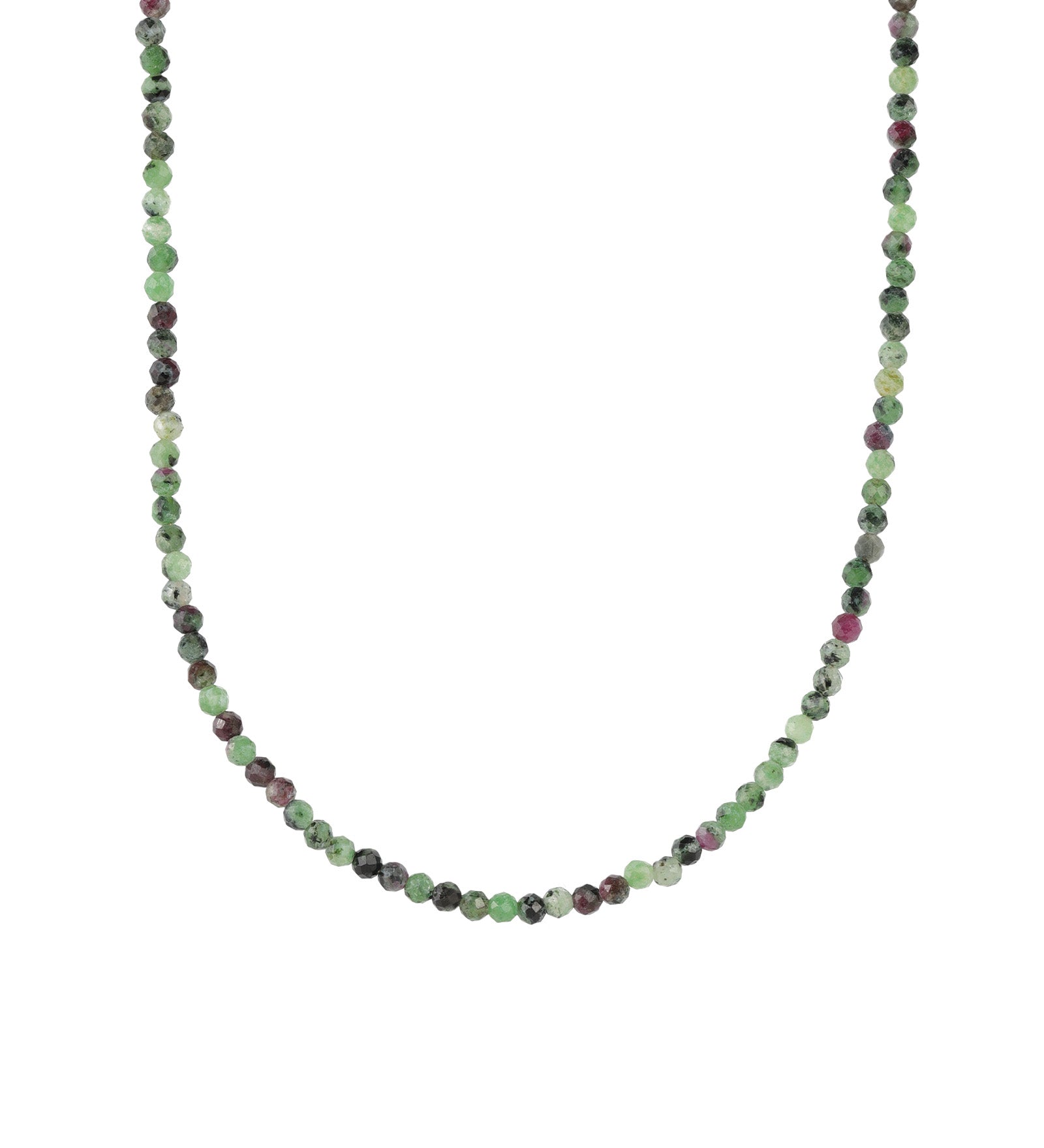 Ruby Zoisite Stone Necklace | 3.5mm 14k Gold Filled, Ruby Zoisite