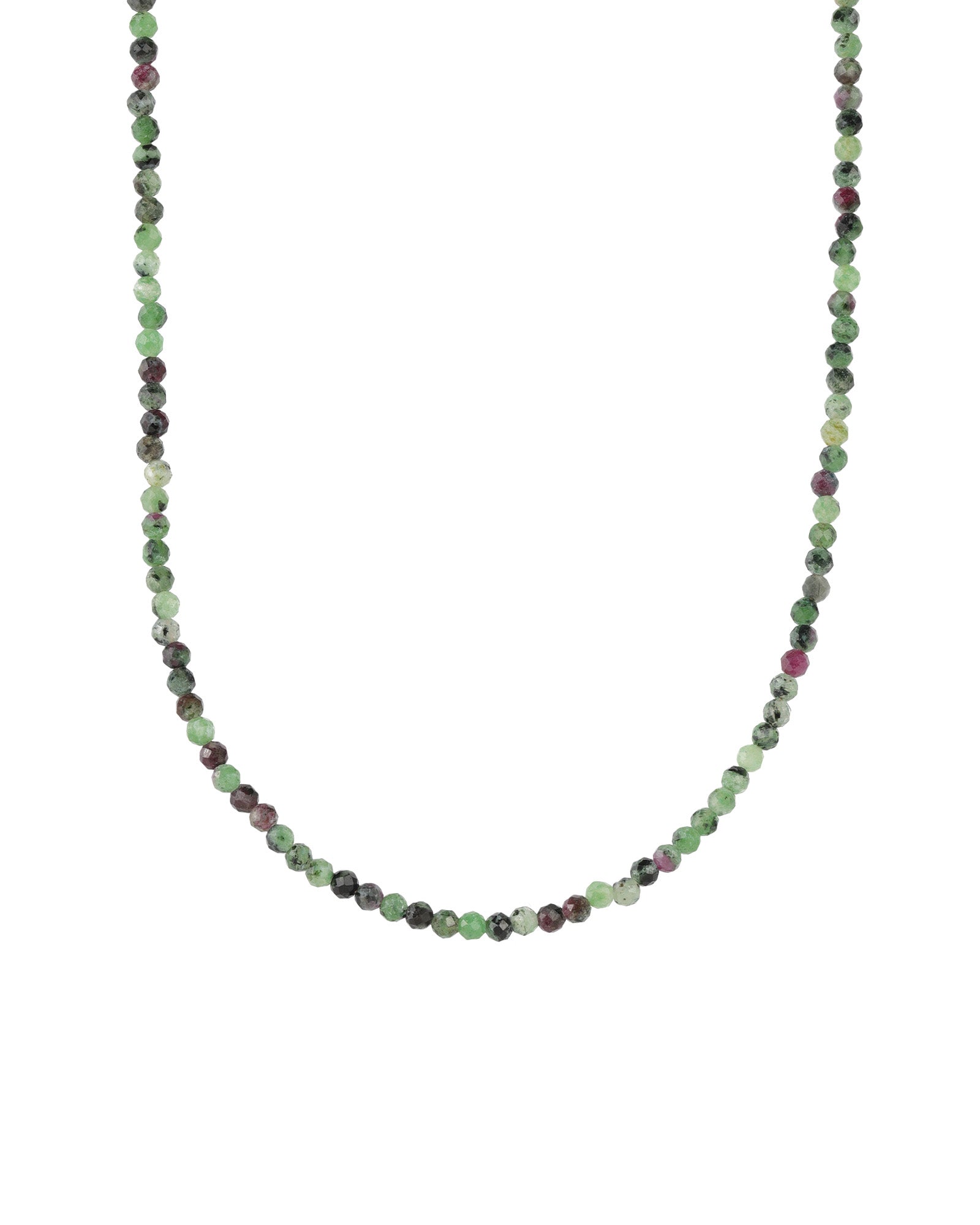 Ruby Zoisite Stone Necklace | 3.5mm 14k Gold Filled, Ruby Zoisite