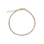 Gem Jar-Mystic Labradorite Nugget Bracelet | 2.5mm-Bracelets-14k Gold Filled, Mystic Labradorite-Blue Ruby Jewellery-Vancouver Canada