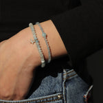 Butterfly Drop Aquamarine Bracelet | 5mm 14k Gold Filled, Aquamarine, Cubic Zirconia