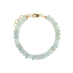 Aquamarine Mix Stone Bracelet | 8mm 14k Gold Filled, Aquamarine, Blue Topaz