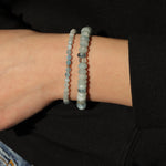 Aquamarine Nugget Bracelet | 4mm 14k Gold Filled, Aquamarine
