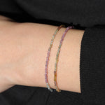Gem Jar-Two Row Stone Wrap Bracelet-Bracelets-Blue Ruby Jewellery-Vancouver Canada