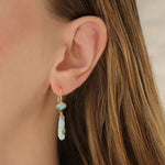 Gem Jar-Oval Bezel Teardrop Larimar Hooks-Earrings-Blue Ruby Jewellery-Vancouver Canada