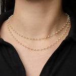 Gem Jar-Two Row Opal Chain Necklace-Necklaces-Blue Ruby Jewellery-Vancouver Canada