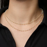 Gem Jar-Two Row Opal Chain Necklace-Necklaces-Blue Ruby Jewellery-Vancouver Canada