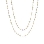 Two Row  Opal Chain Necklace 14k Gold Filled, 14k Gold Vermeil, Opal