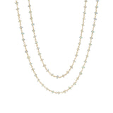 Two Row  Opal Chain Necklace 14k Gold Filled, 14k Gold Vermeil, Opal