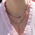 Gem Jar-Mix Stone Drop Lariat-Necklaces-Blue Ruby Jewellery-Vancouver Canada