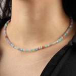 Gem Jar-Mixed Opal Beaded Necklace-Necklaces-Blue Ruby Jewellery-Vancouver Canada