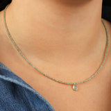 Gem Jar-Green Apatite & Grandidierite Charm Beaded Necklace-Necklaces-Blue Ruby Jewellery-Vancouver Canada
