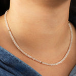 Gem Jar-Rainbow Moonstone Beaded Necklace-Necklaces-Blue Ruby Jewellery-Vancouver Canada