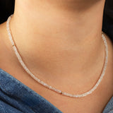 Gem Jar-Rainbow Moonstone Beaded Necklace-Necklaces-Blue Ruby Jewellery-Vancouver Canada