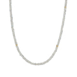 Rainbow Moonstone Beaded Necklace 14k Gold Filled, Rainbow Moonstone