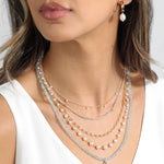 Gem Jar-White Zircon Beaded Necklace-Necklaces-Blue Ruby Jewellery-Vancouver Canada