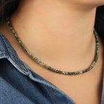 Gem Jar-Emerald Beaded Necklace-Necklaces-Blue Ruby Jewellery-Vancouver Canada