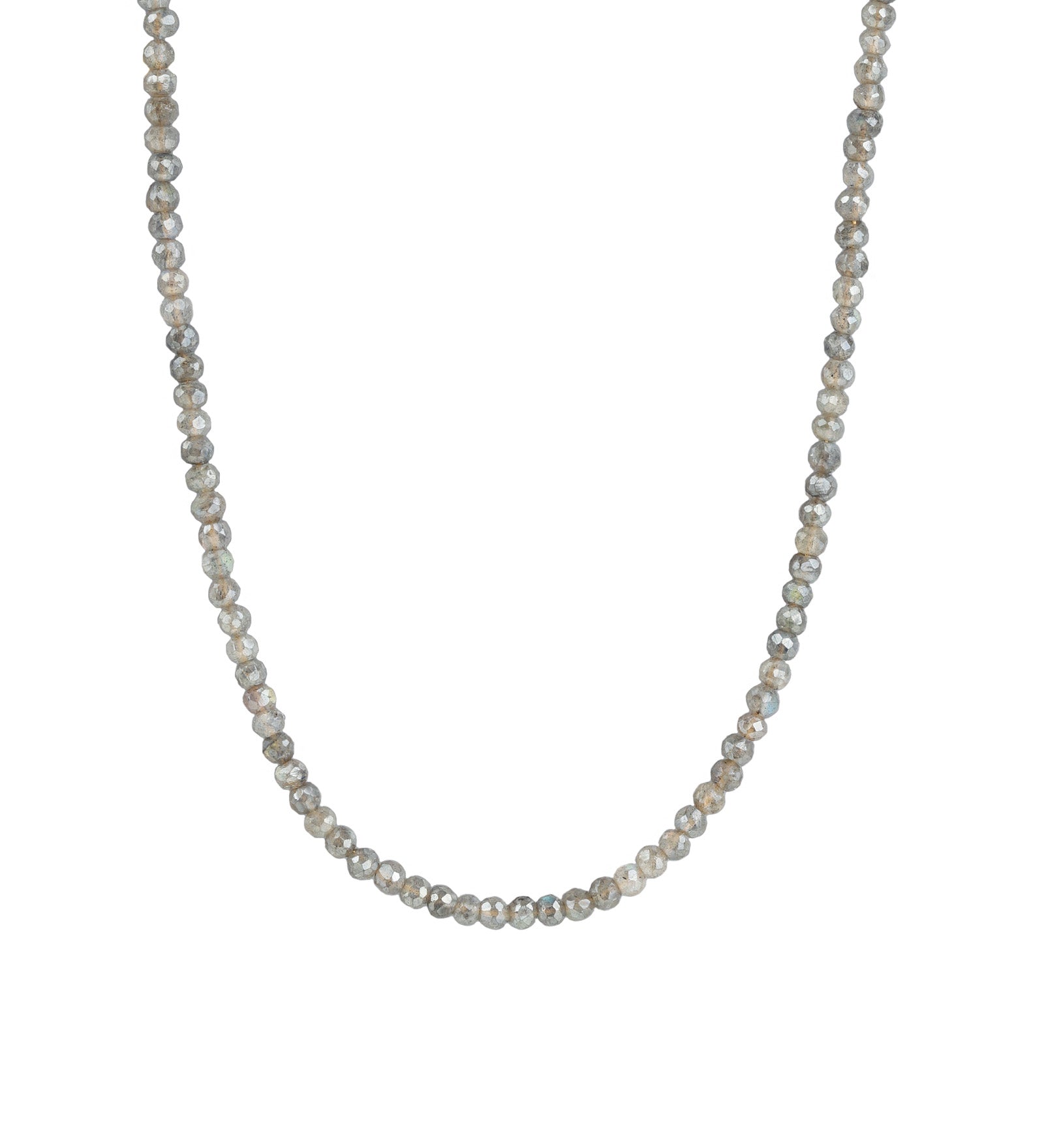 Mystic Labradorite Beaded Necklace 14k Gold Filled, Mystic Labradorite