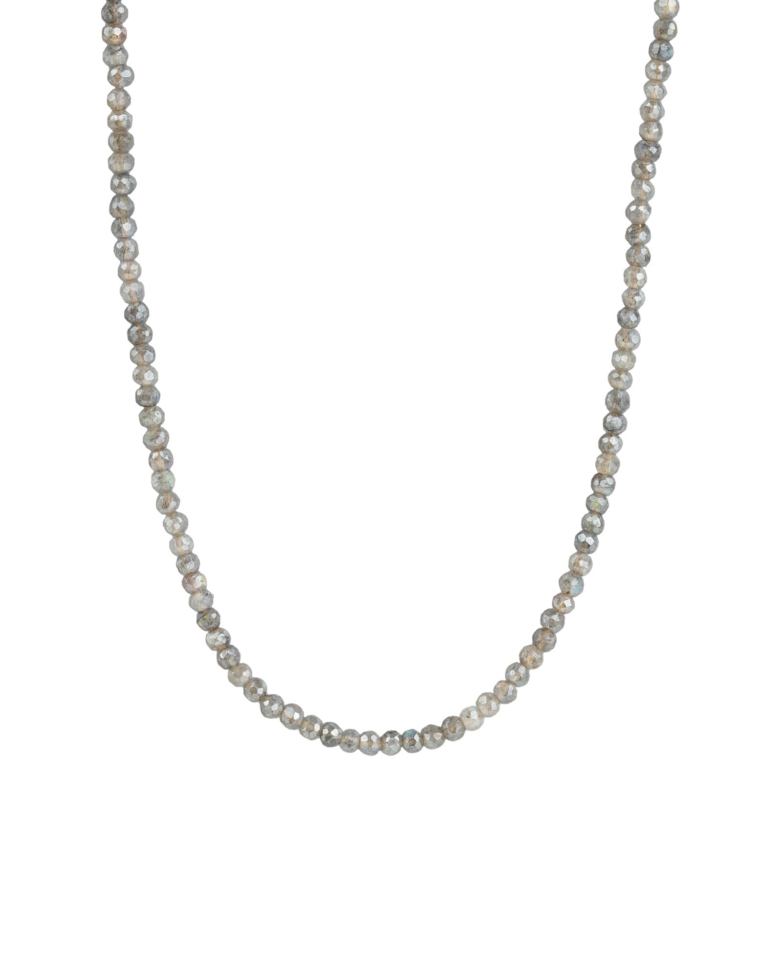 Mystic Labradorite Beaded Necklace 14k Gold Filled, Mystic Labradorite