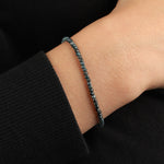 Shaded Blue Sapphire Bracelet | 3mm 14k Gold Filled, Blue Sapphire