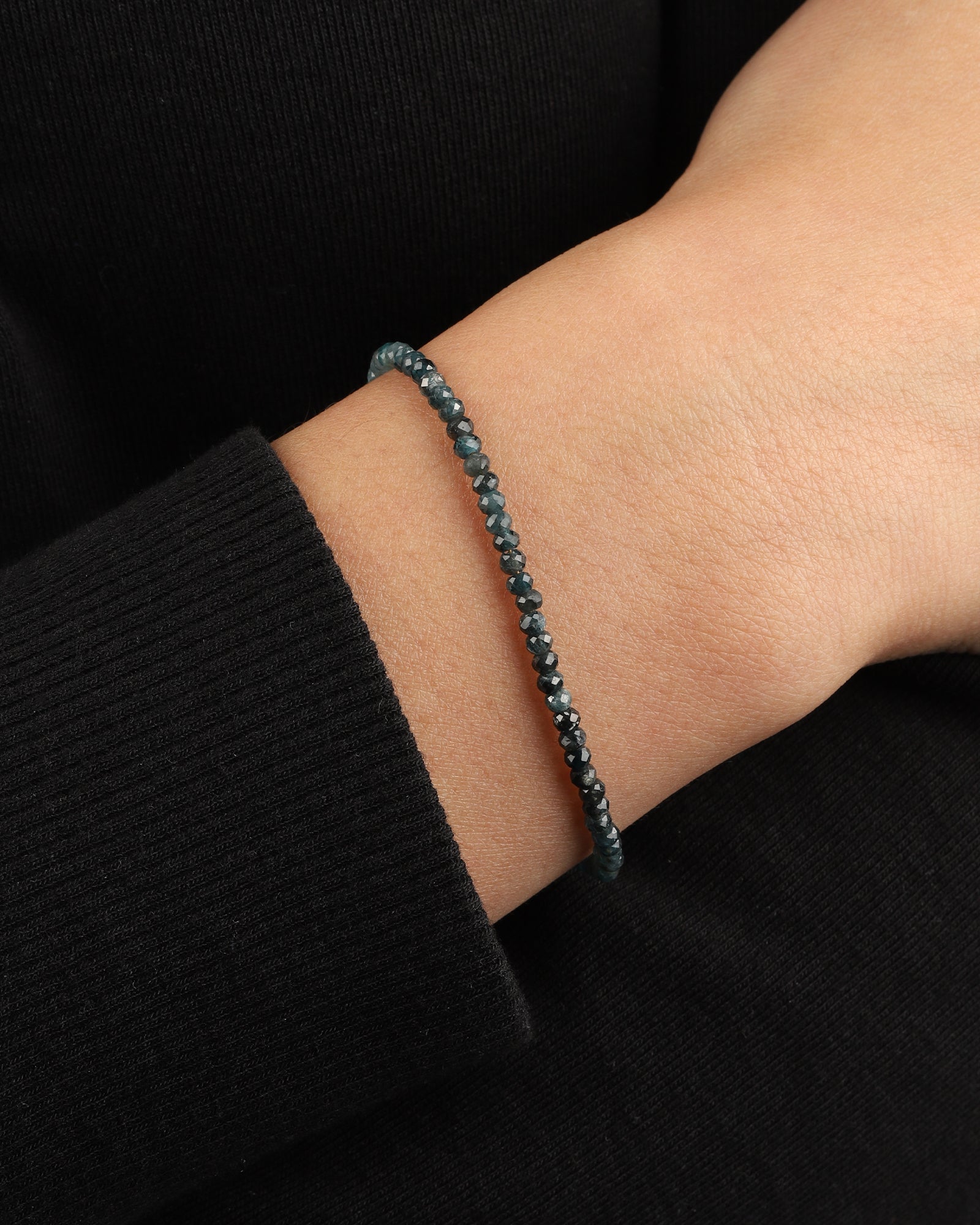 Shaded Blue Sapphire Bracelet | 3mm 14k Gold Filled, Blue Sapphire