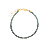 Shaded Blue Sapphire Bracelet | 3mm 14k Gold Filled, Blue Sapphire