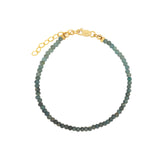 Shaded Blue Sapphire Bracelet | 3mm 14k Gold Filled, Blue Sapphire
