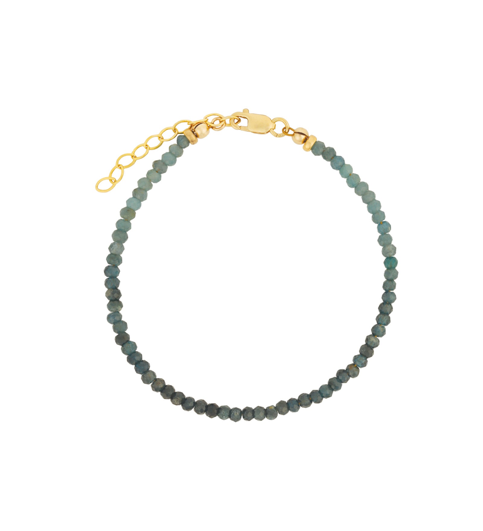 Shaded Blue Sapphire Bracelet | 3mm 14k Gold Filled, Blue Sapphire