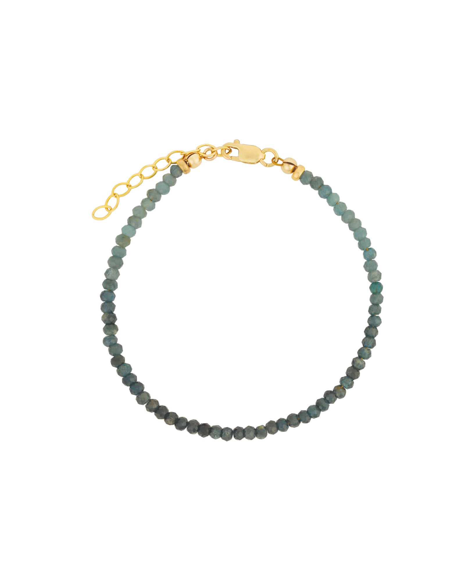 Shaded Blue Sapphire Bracelet | 3mm 14k Gold Filled, Blue Sapphire