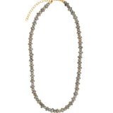 Mixed Labradorite Faceted Necklace 14k Gold Filled, Labradorite