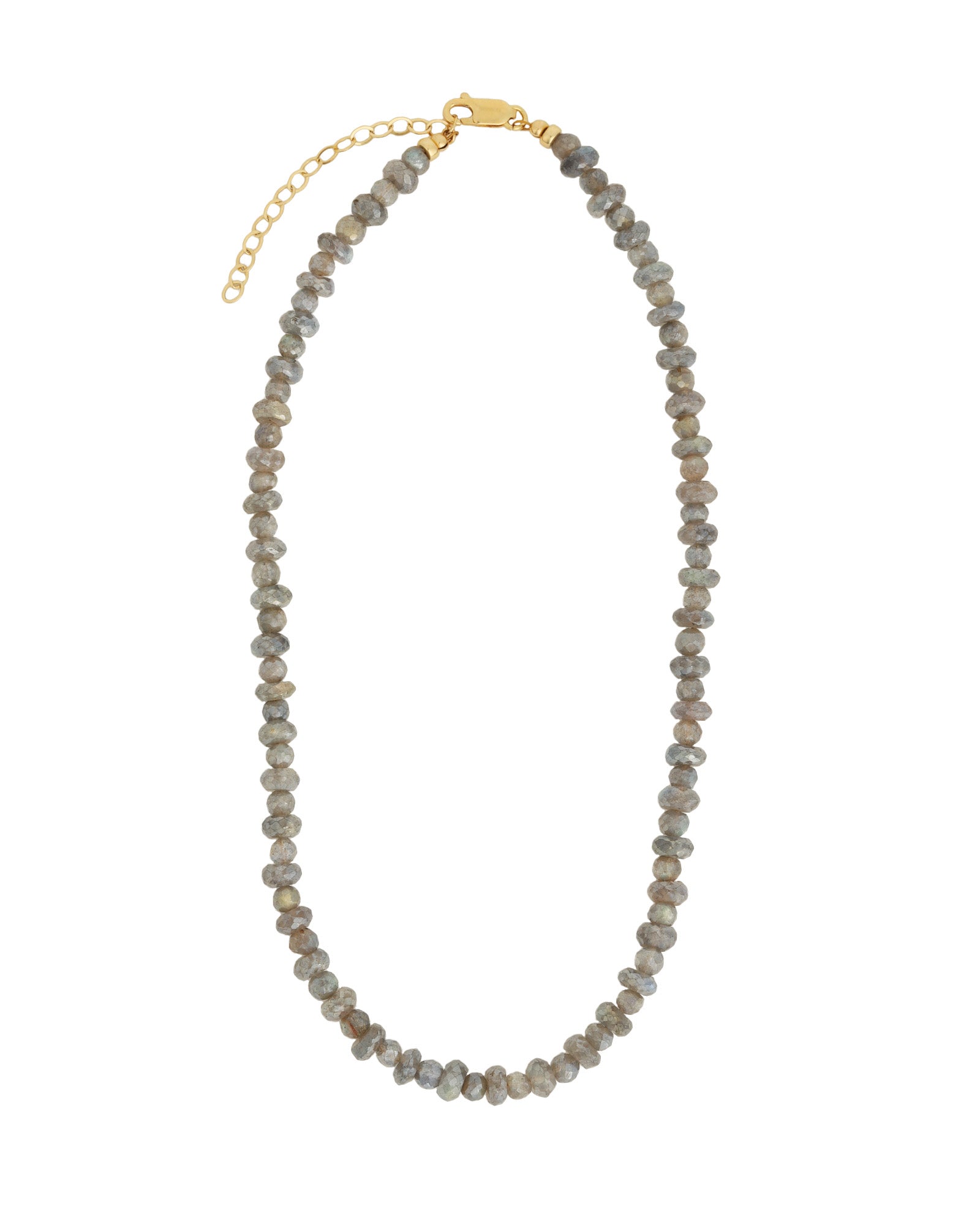 Mixed Labradorite Faceted Necklace 14k Gold Filled, Labradorite