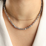 Gem Jar-Mixed Labradorite Faceted Necklace-Necklaces-Blue Ruby Jewellery-Vancouver Canada