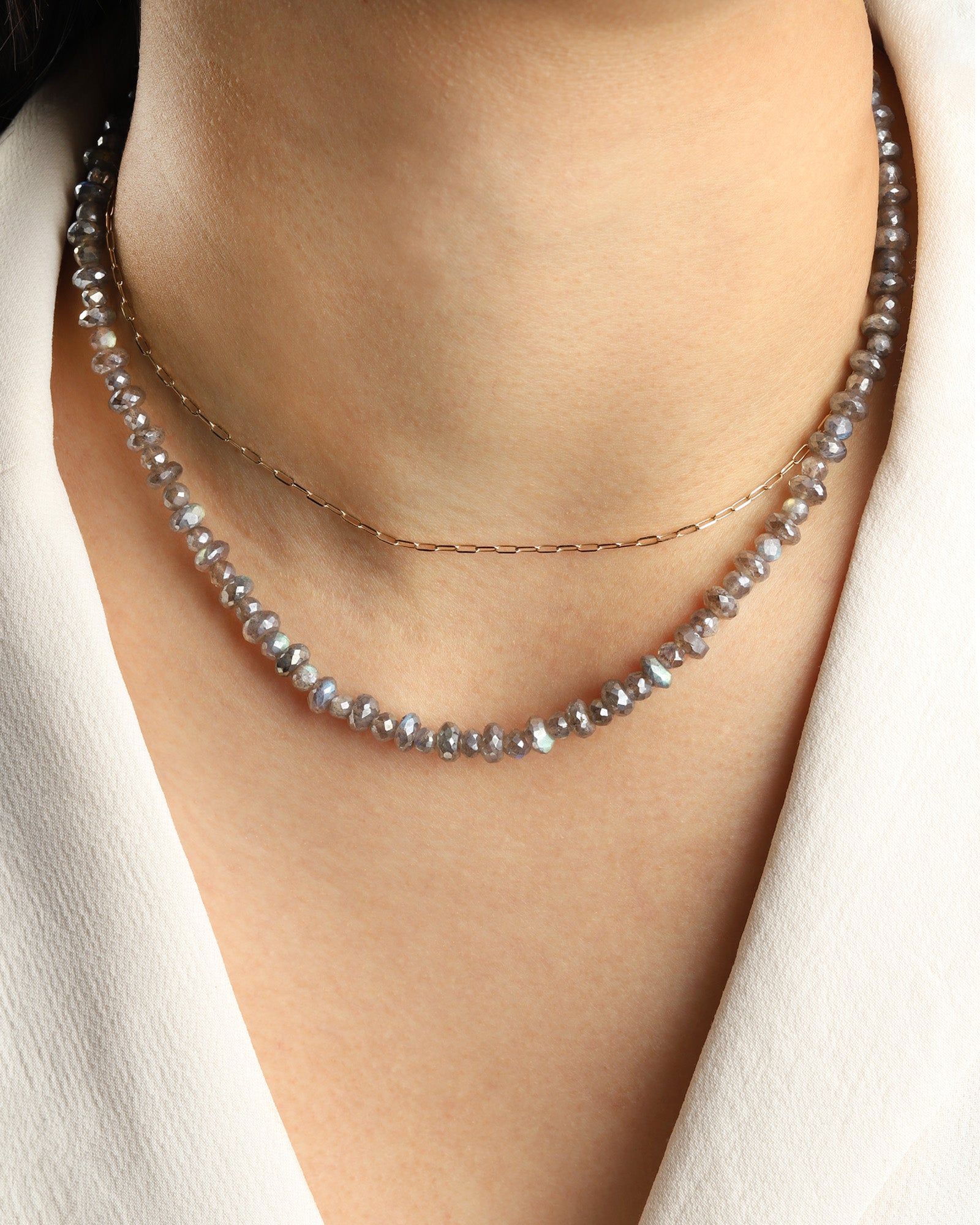 Gem Jar-Mixed Labradorite Faceted Necklace-Necklaces-Blue Ruby Jewellery-Vancouver Canada