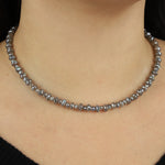 Mixed Labradorite Faceted Necklace 14k Gold Filled, Labradorite